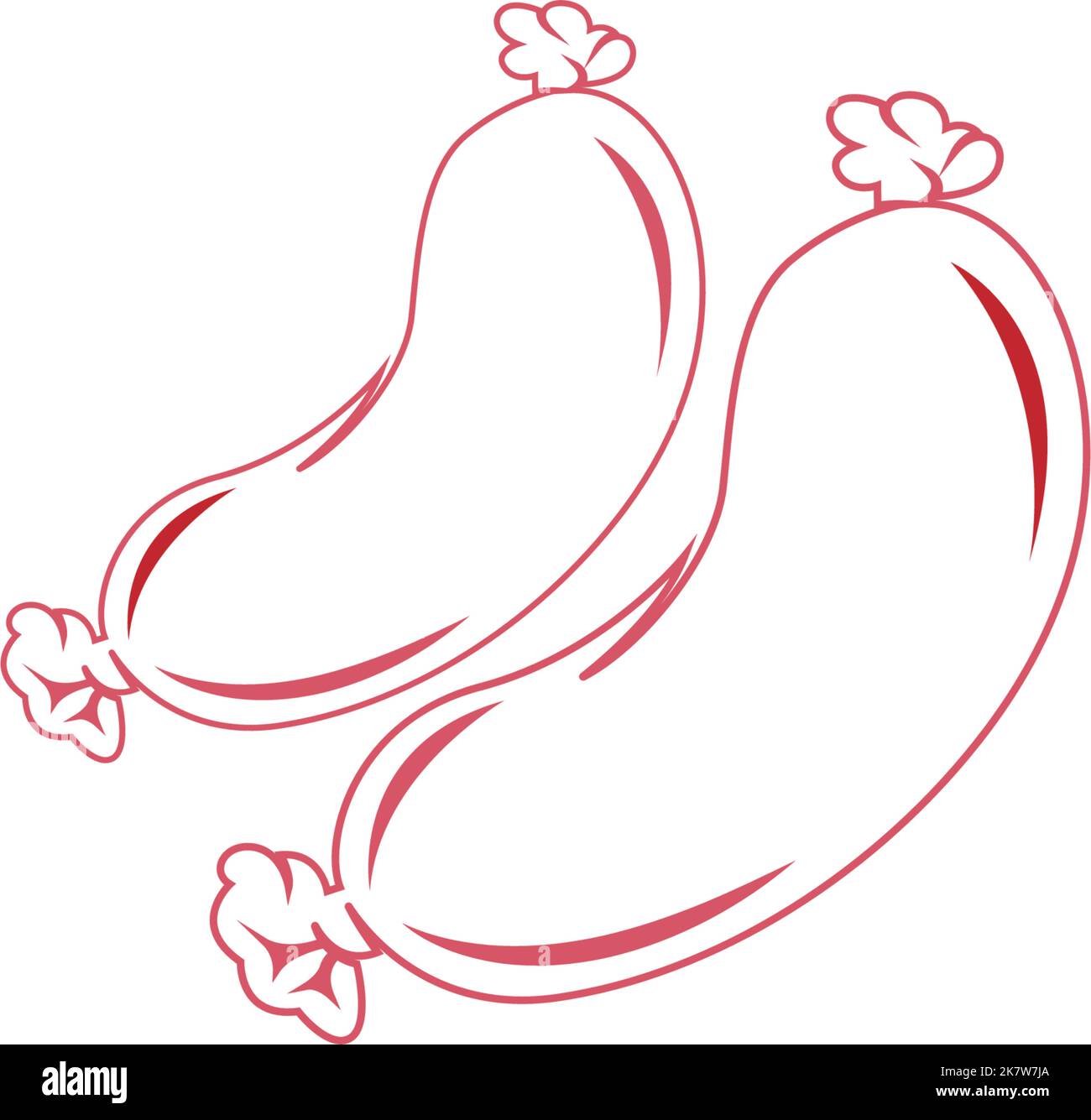 Hot dog icon logo design illustration vector Stock Vector