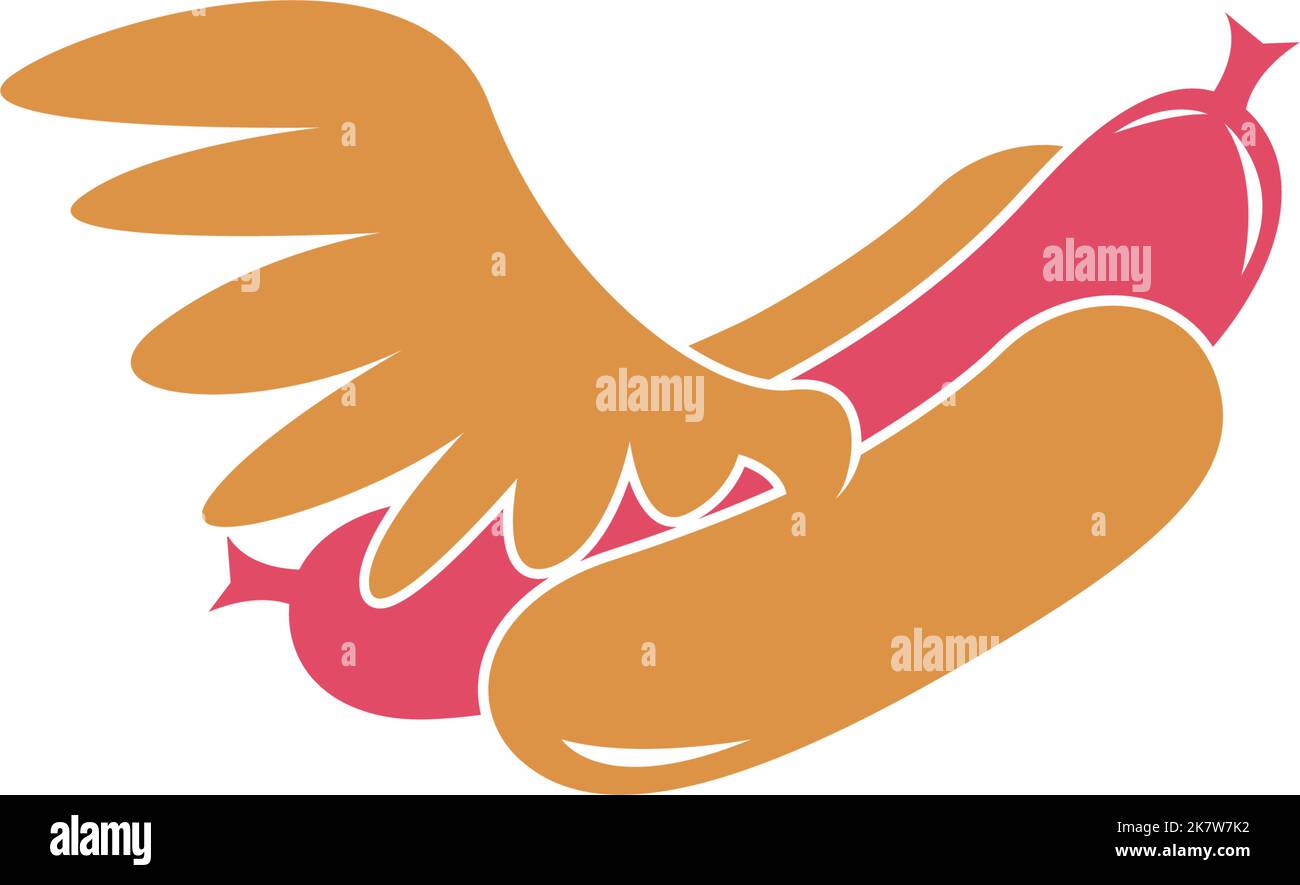 Hot dog icon logo design illustration vector Stock Vector