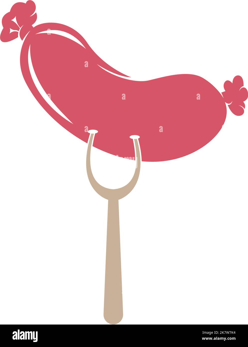 Hot dog icon logo design illustration vector Stock Vector