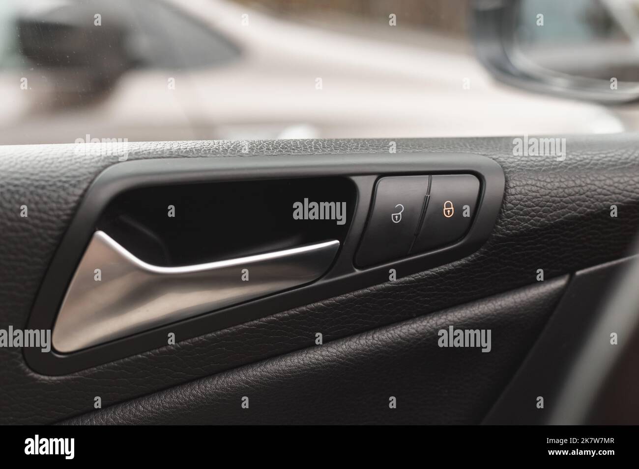 A car lock button and status light Stock Photo Alamy
