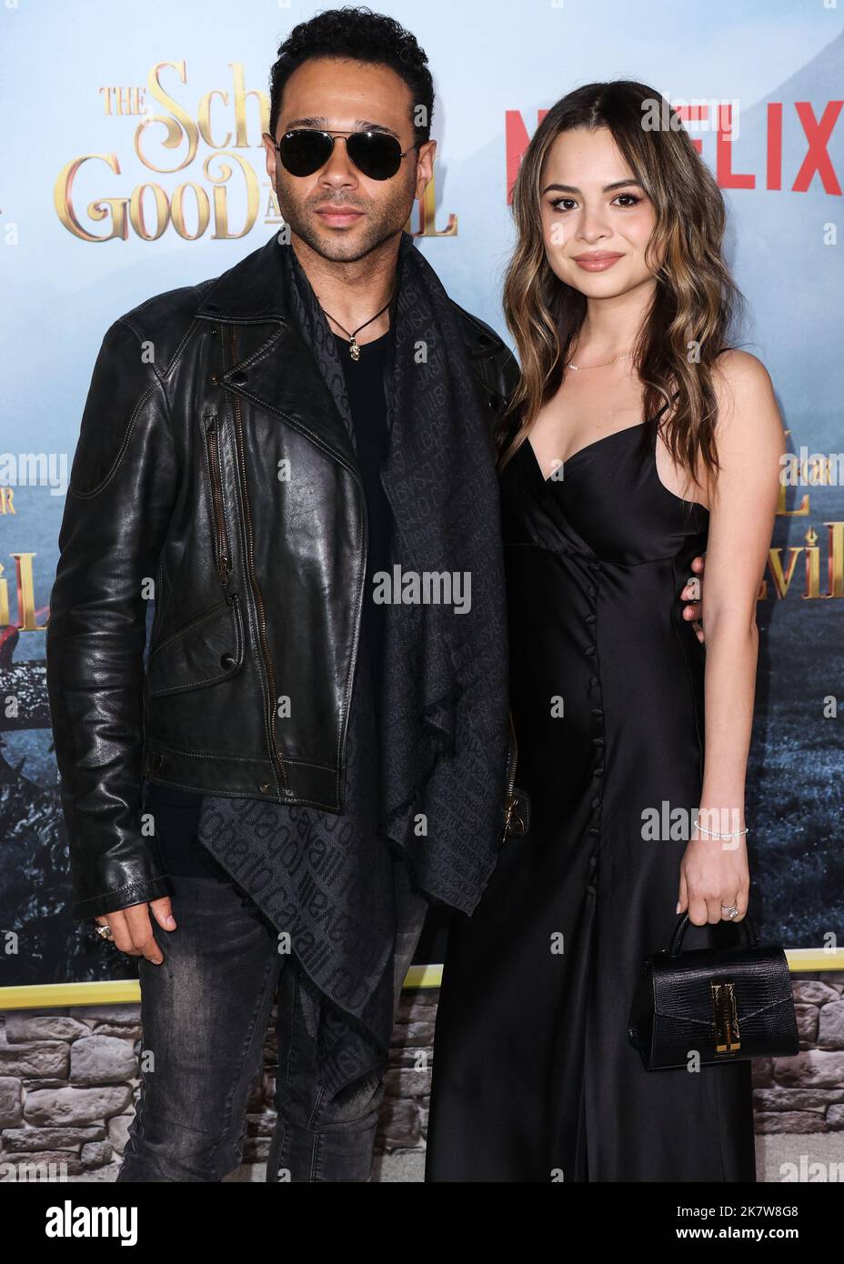 Westwood, United States. 18th Oct, 2022. WESTWOOD, LOS ANGELES, CALIFORNIA, USA - OCTOBER 18: Corbin Bleu and Sasha Clements arrive at the World Premiere Of Netflix's 'The School For Good And Evil' held at Regency Village Theatre on October 18, 2022 in Westwood, Los Angeles, California, United States. (Photo by Xavier Collin/Image Press Agency) Credit: Image Press Agency/Alamy Live News Stock Photo