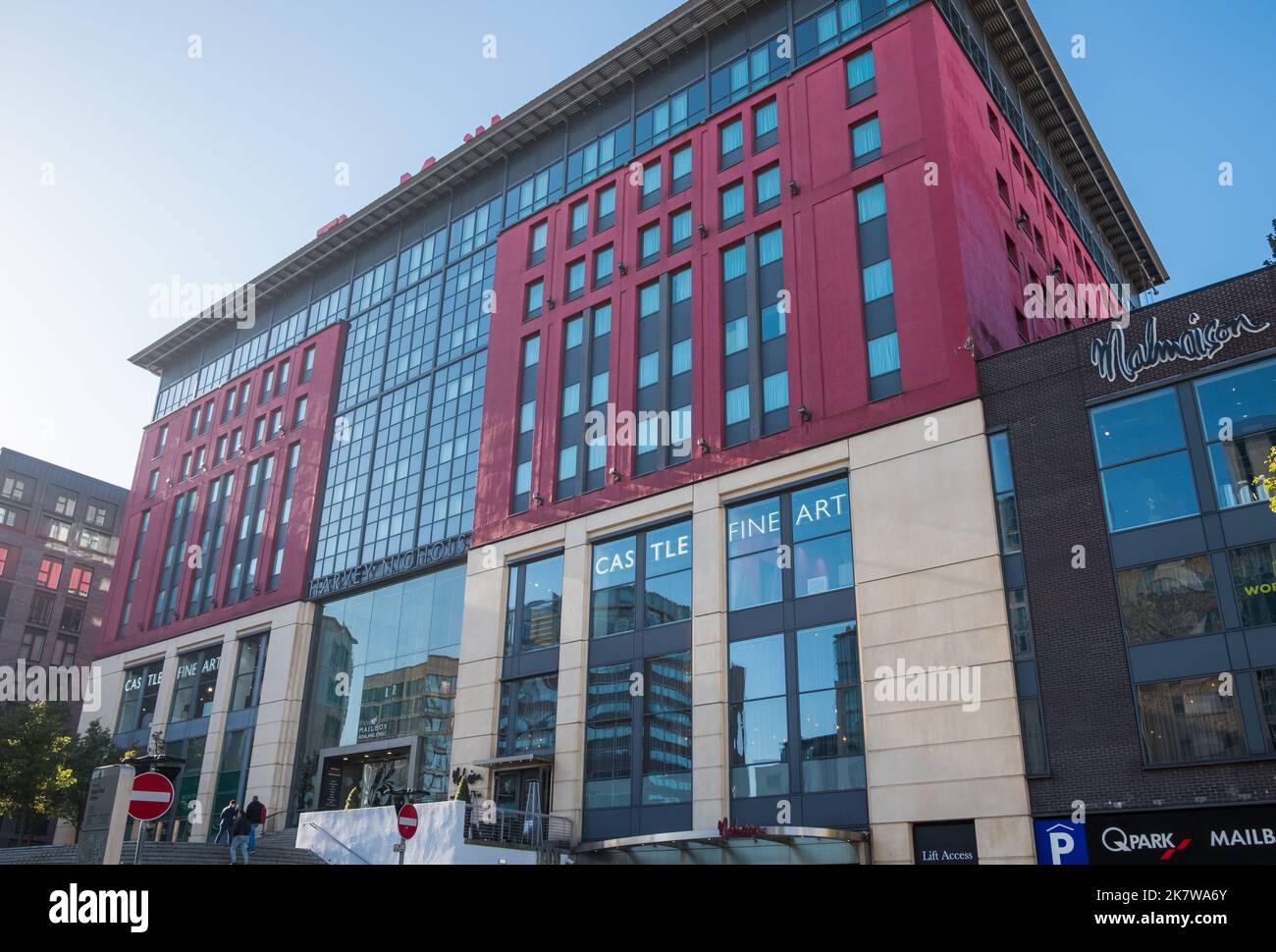 The Mailbox shopping and leisure complex in a former Royal Mail sorting