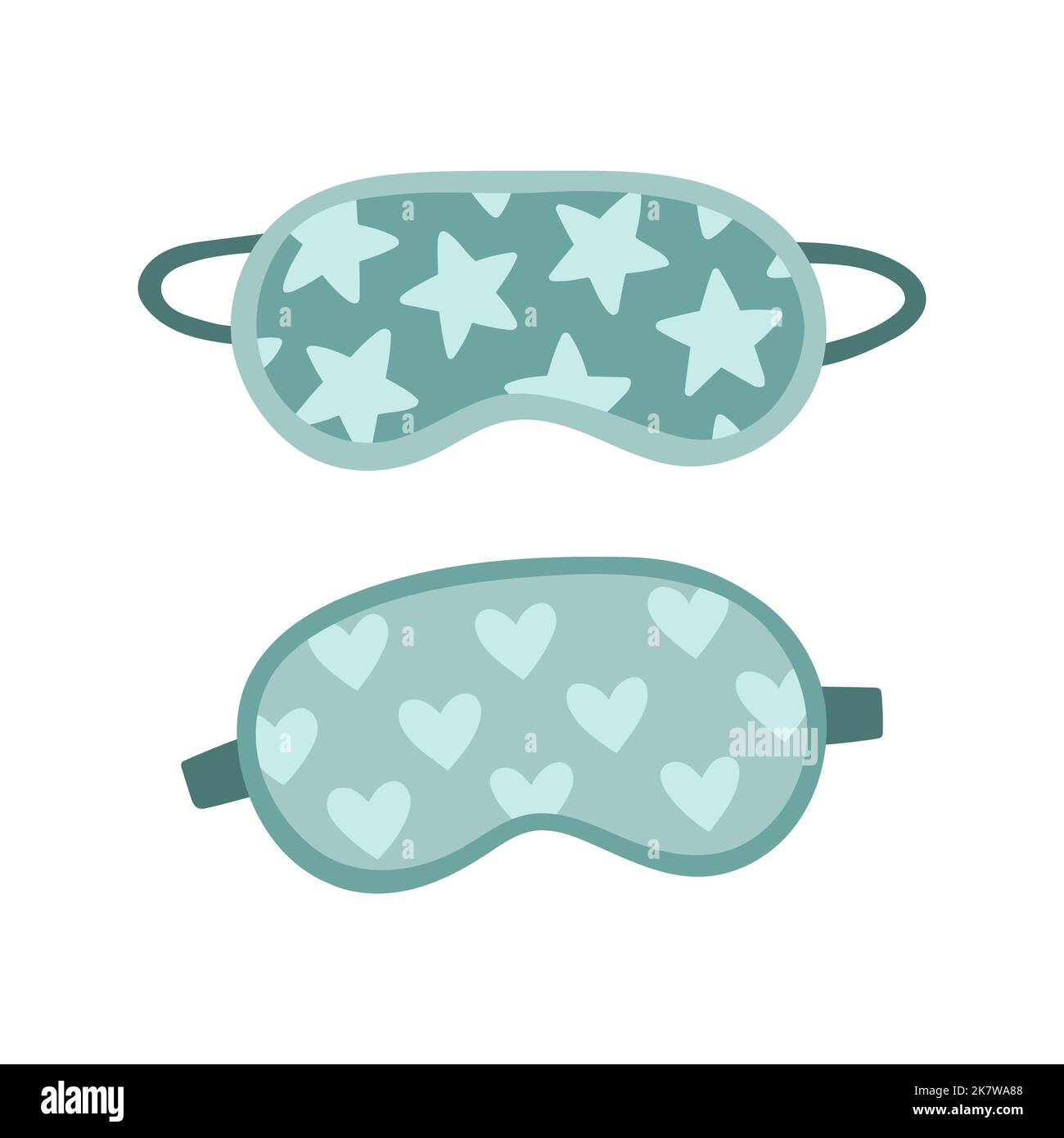 Blue eye mask vector sleeping night accessory relax rest in traveling