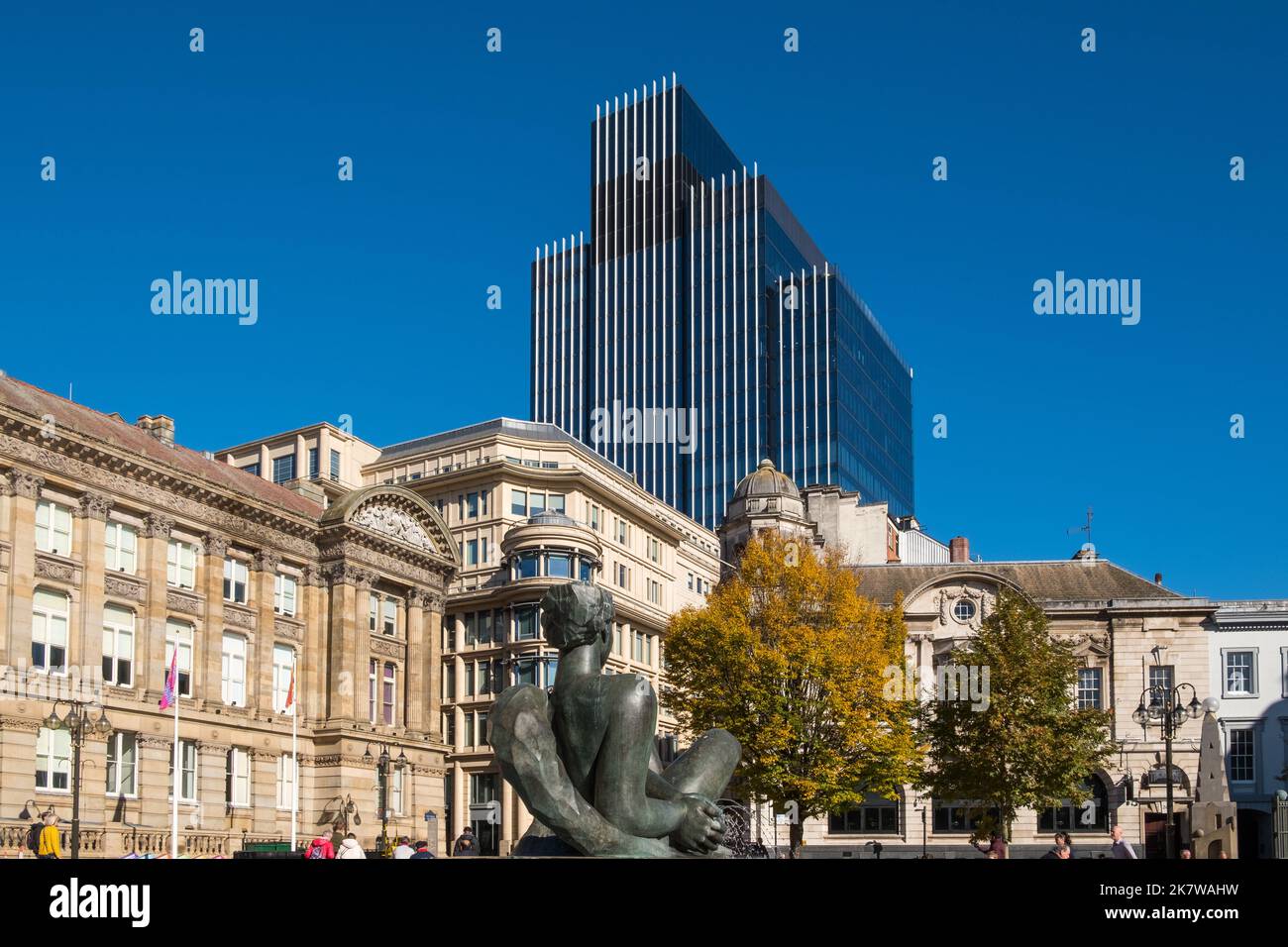 103 Colmore Row new office block viewed from Victoria Square, Birmingham, UK Stock Photo
