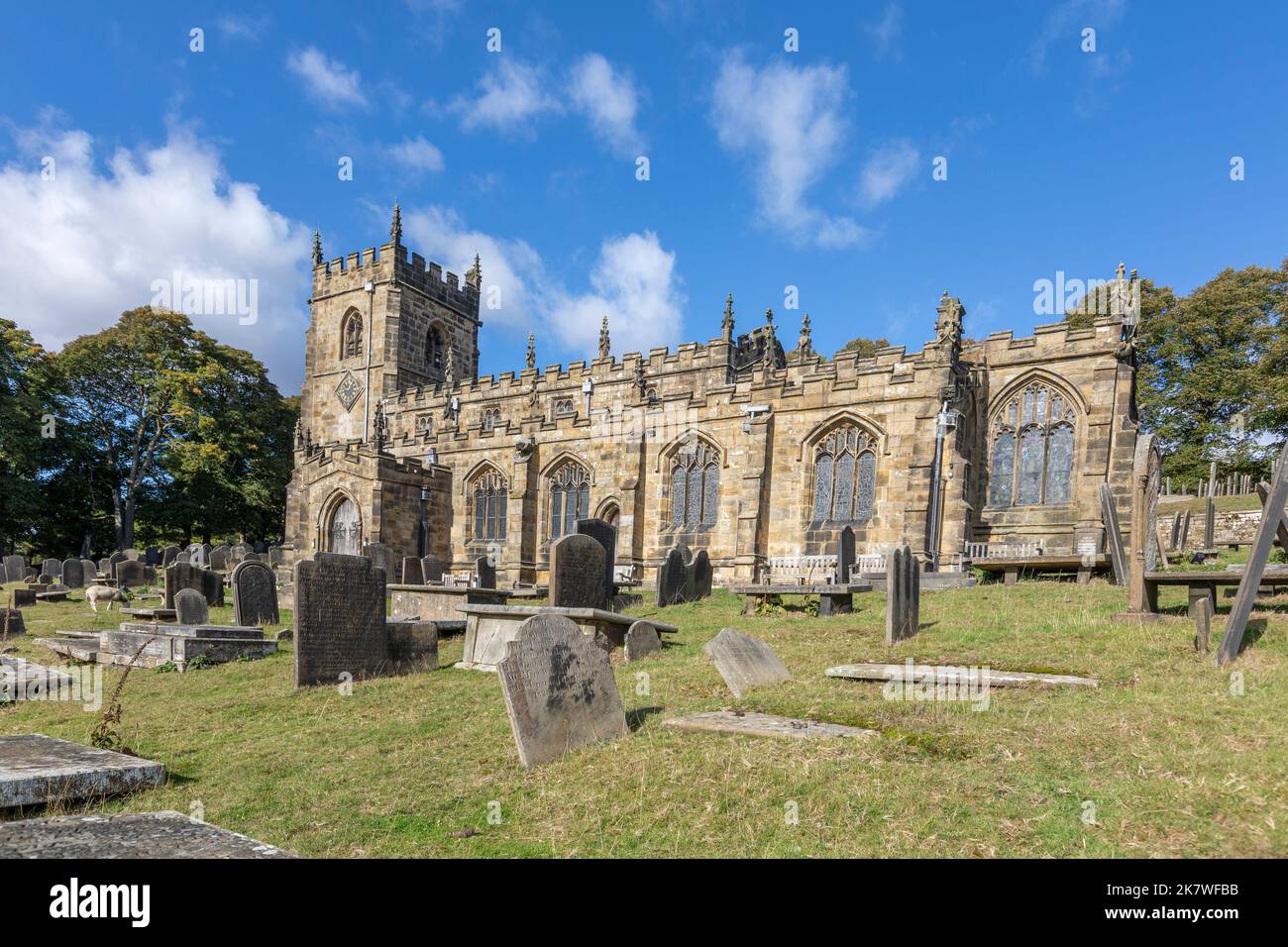St Nicholas' Church, High Bradfield in The Peak District National Park, Derbyshire Stock Photo