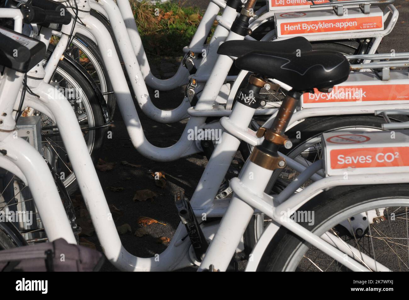 Copenhagen/Denmark/19 OIctober 2022/Ebikes or electric bicycles stand
