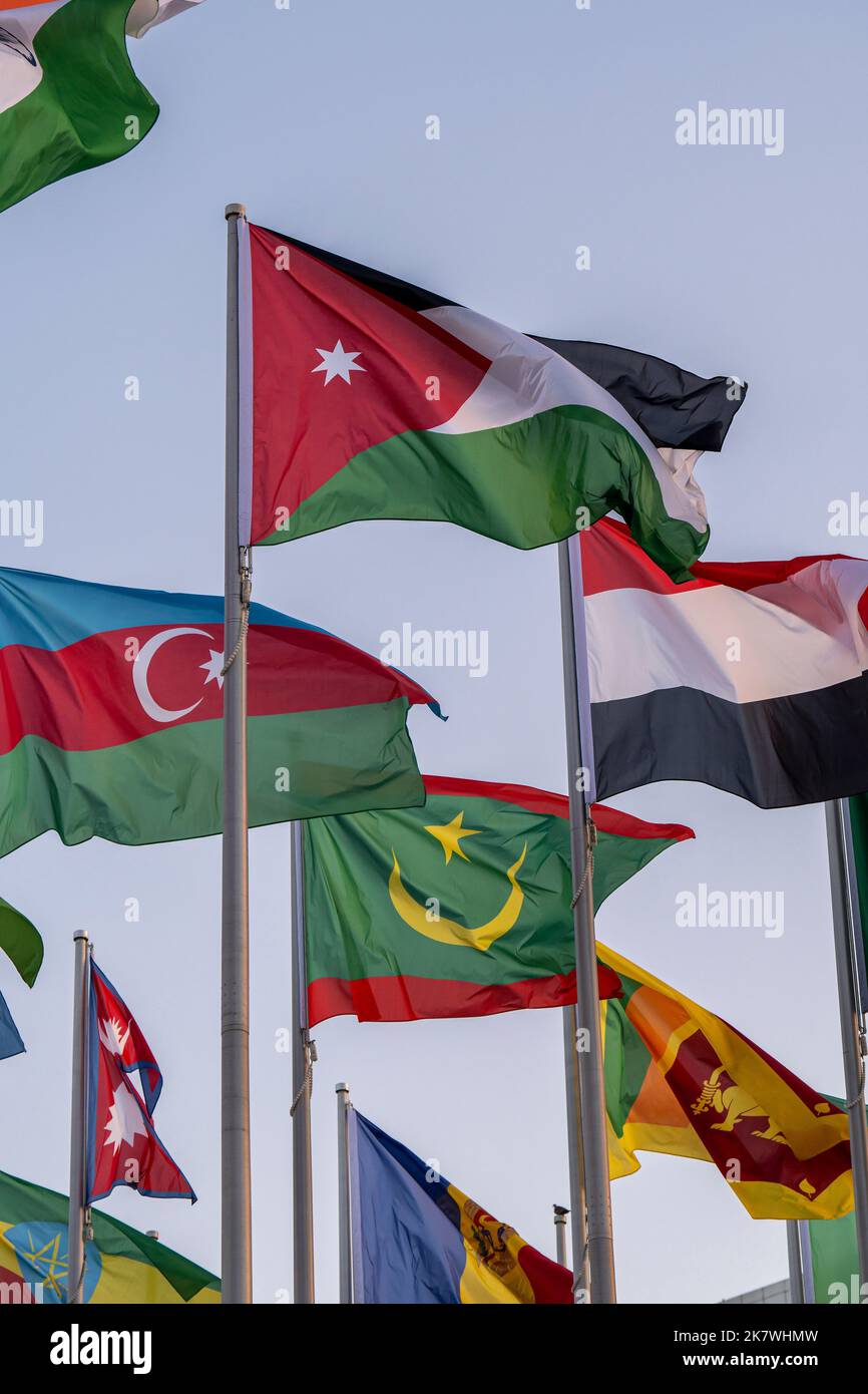 The Flag Plaza, displays 119 flags from countries with authorized