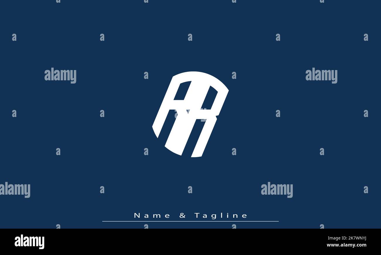 Alphabet letters Initials Monogram logo RR Stock Vector