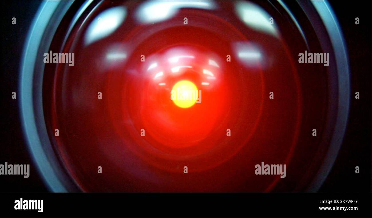 2001: A Space Odyssey 1968.  HAL Stock Photo