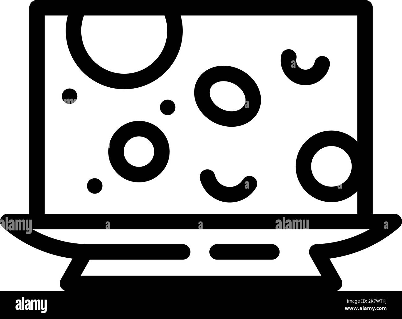 cheese milk product line icon vector illustration Stock Vector Image