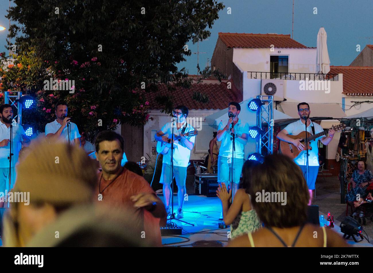 Al Canti - Portuguese folk music from Alentejo in Festival Andancas 2022 in Campinho. Alentejo, Portugal Stock Photo