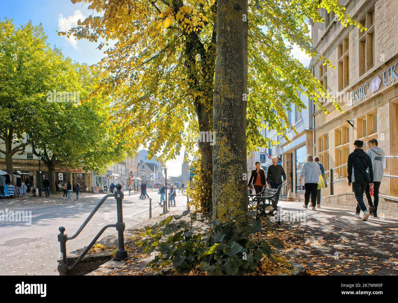 Clock & Sundial on the Butter Cross, Witney, Oxfordshire Stock Photo