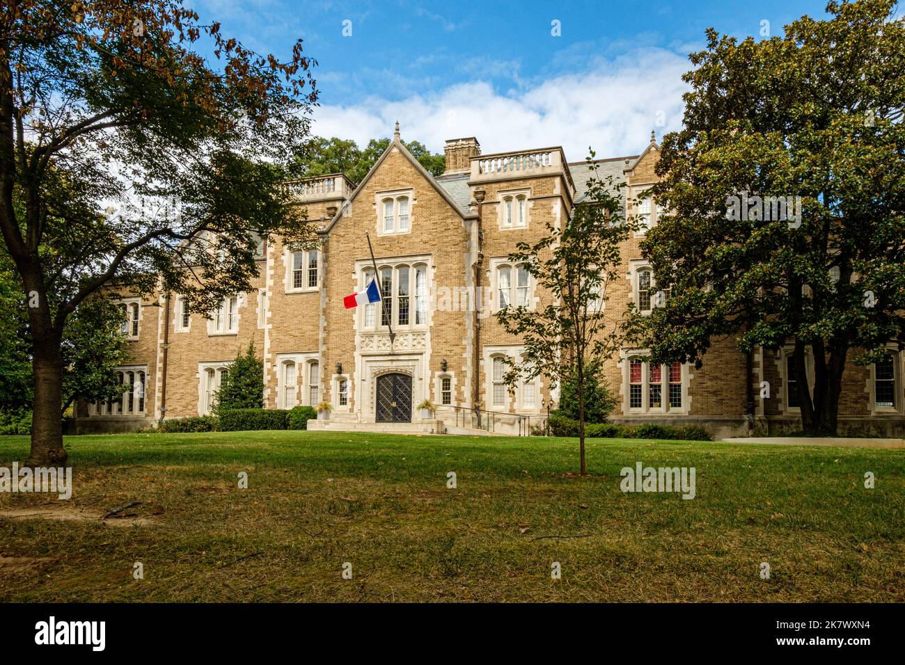 French Ambassadors Residence, 2221 Kalorama Road NW, Washington DC Stock Photo