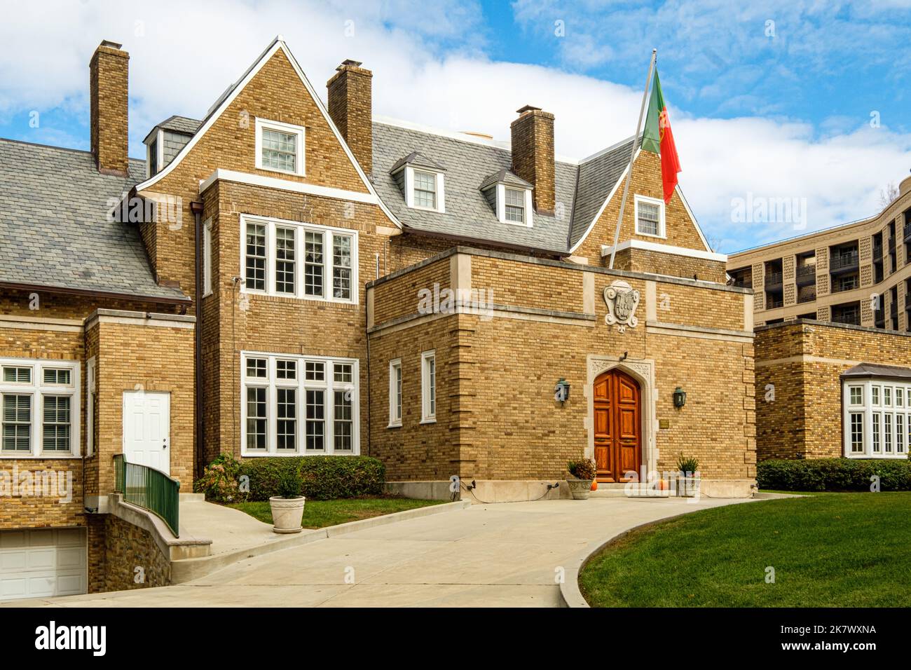 Portuguese Ambassadors Residence, 2125 Kalorama Road NW, Wasington DC Stock Photo