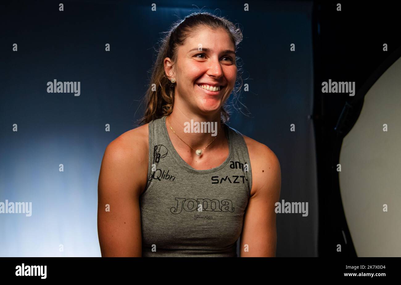 Beatriz Haddad Maia of Brazil during media day ahead of the 2022 WTA
