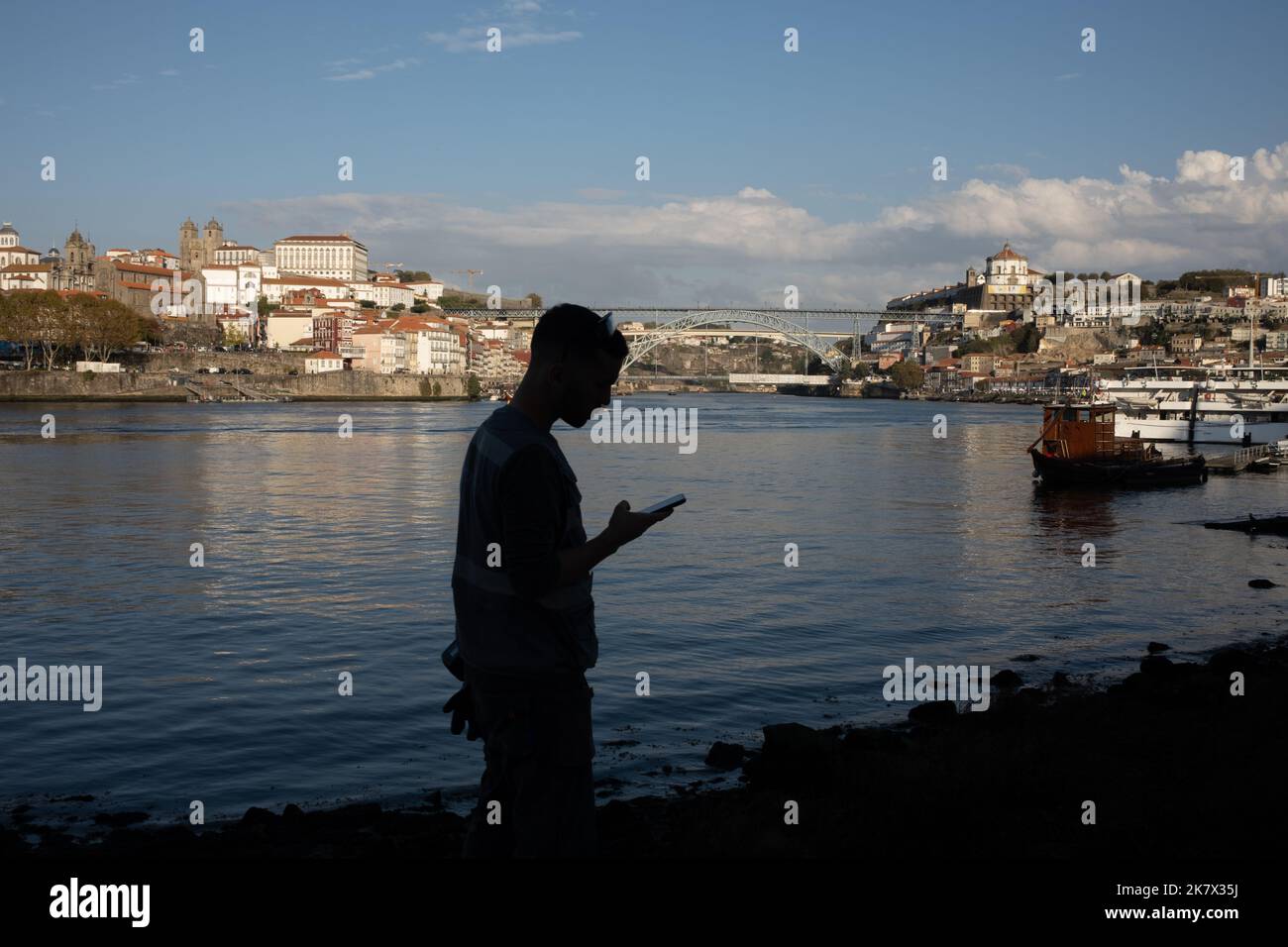 View of River Douro in Porto, Portugal, 17 October, 2022. Stock Photo