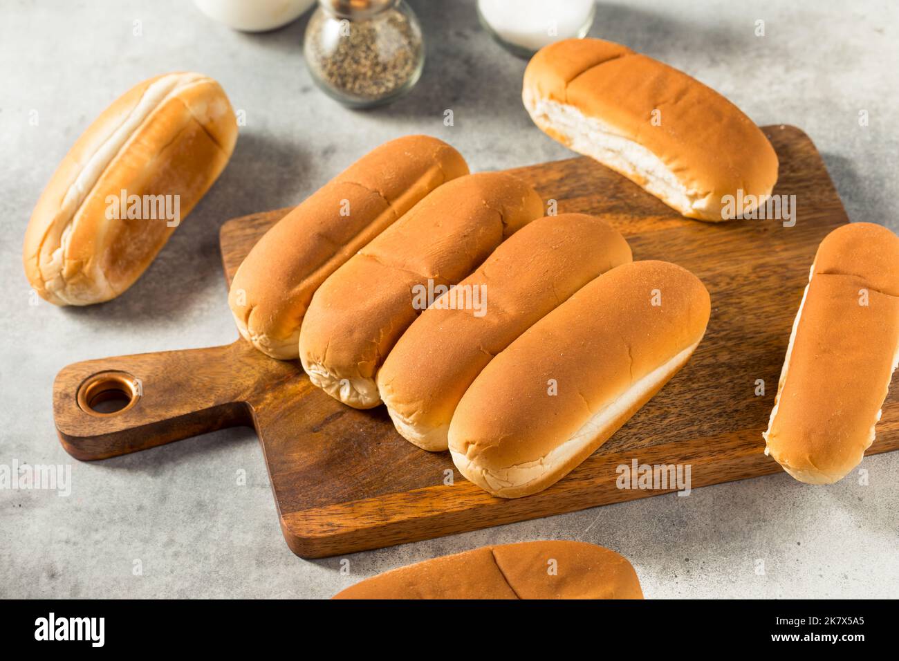Homemade Baked Hot Dog Buns Ready to Use Stock Photo Alamy