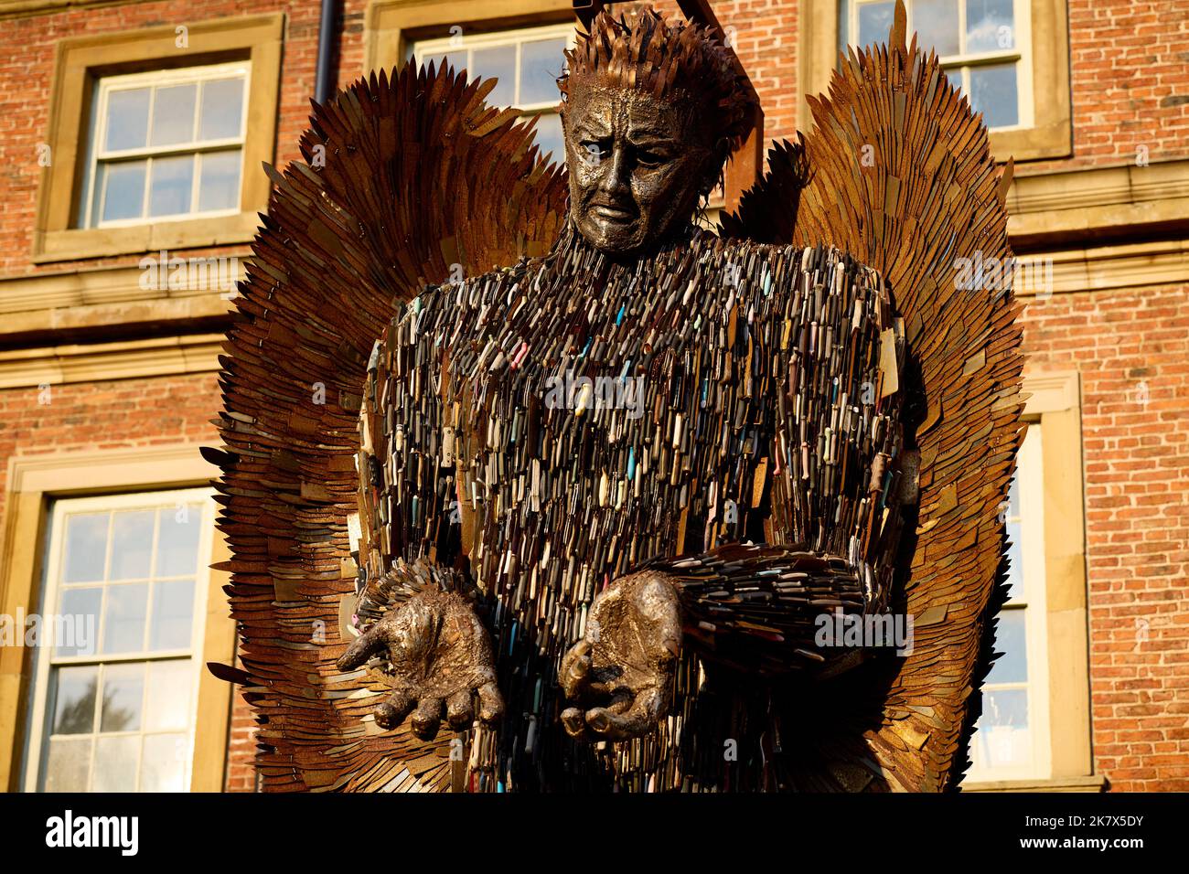 Knife Angel Uk Stock Photo
