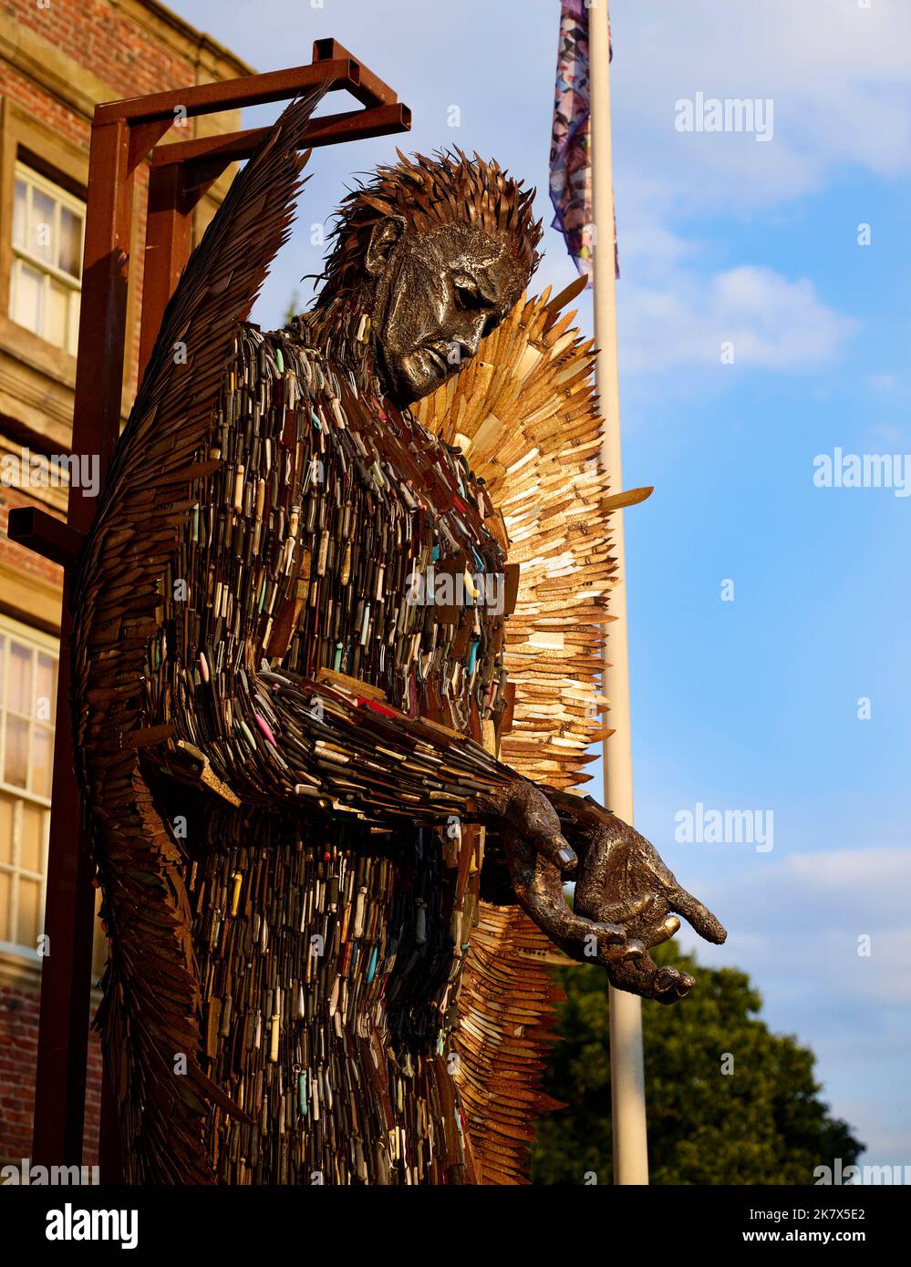 Knife Angel Uk Stock Photo