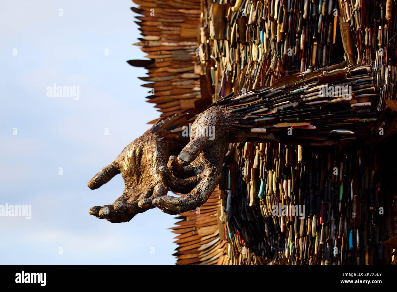 Knife Angel Uk Stock Photo