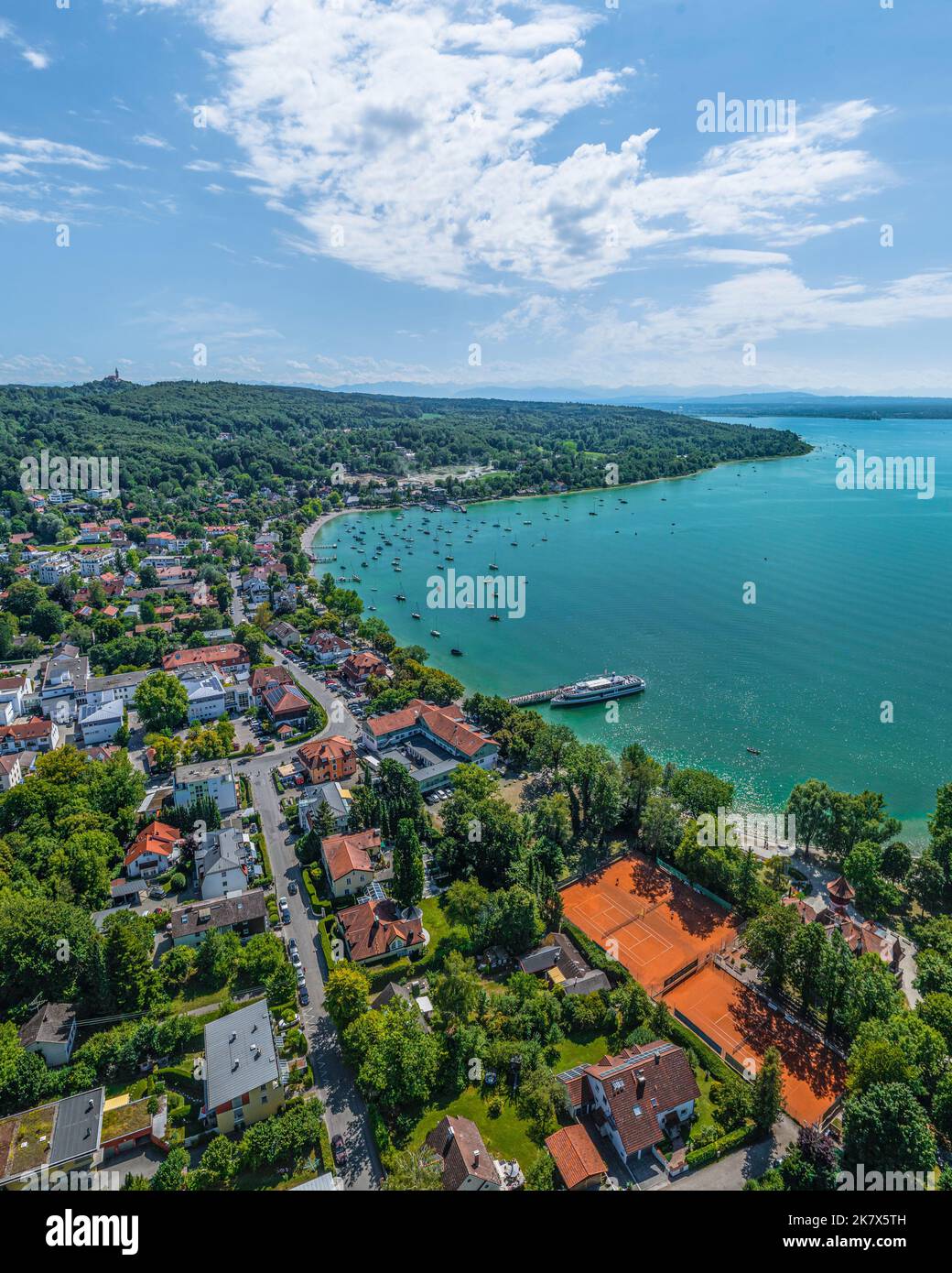 herrsching-on-ammersee-from-above-stock-photo-alamy
