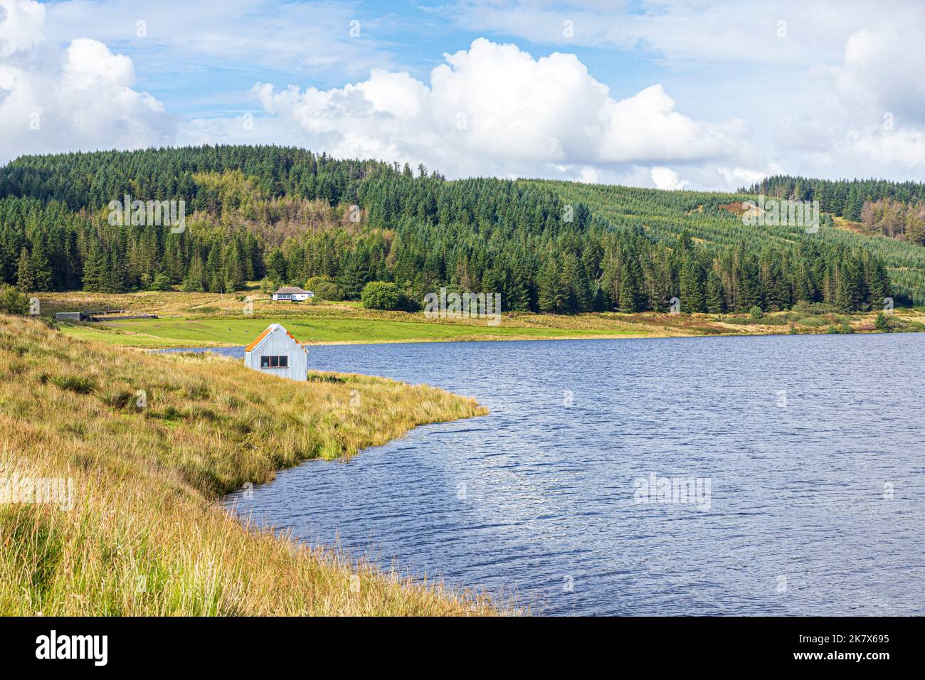The northern end of Lussa Loch on the Kintyre Peninsula, Argyll & Bute, Scotland UK Stock Photo