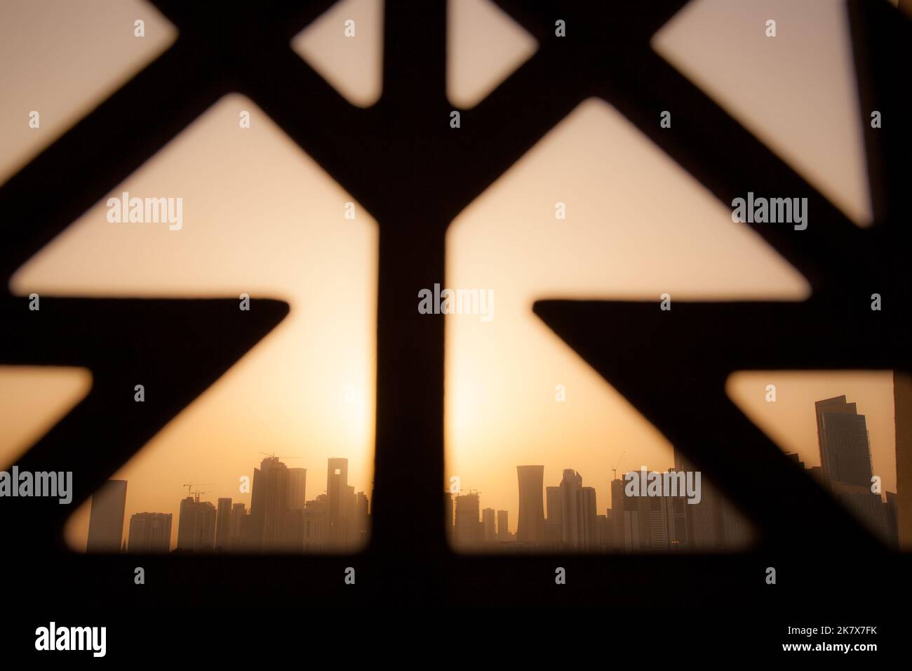 Doha,Qatar April 24,2022 Imam Muhammad ibn Abd alWahhab Mosque is