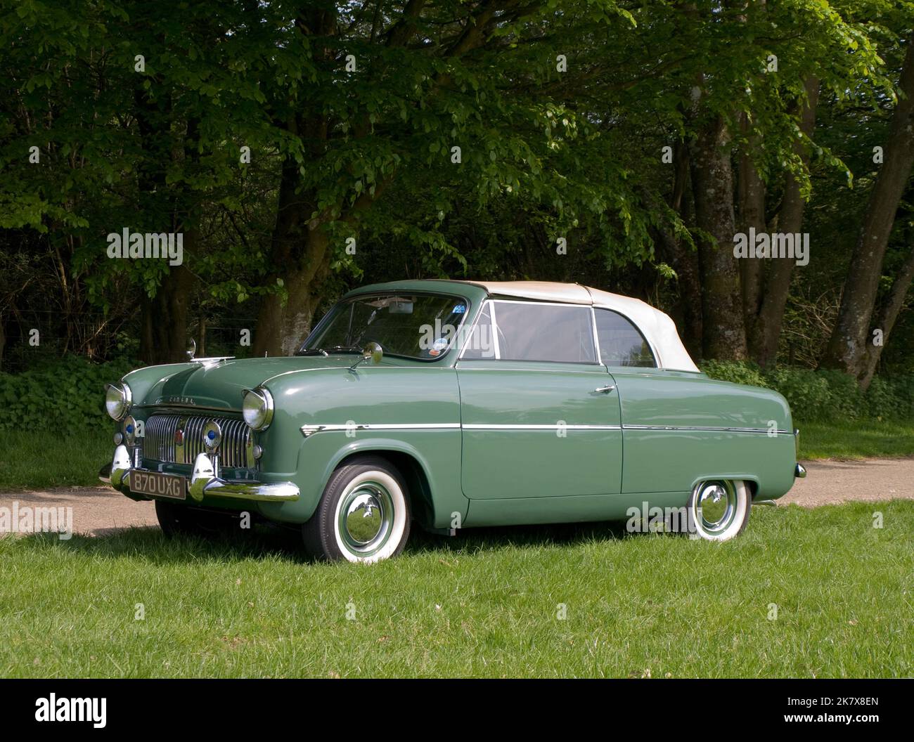 1955 Ford Consul convertible. Stock Photo