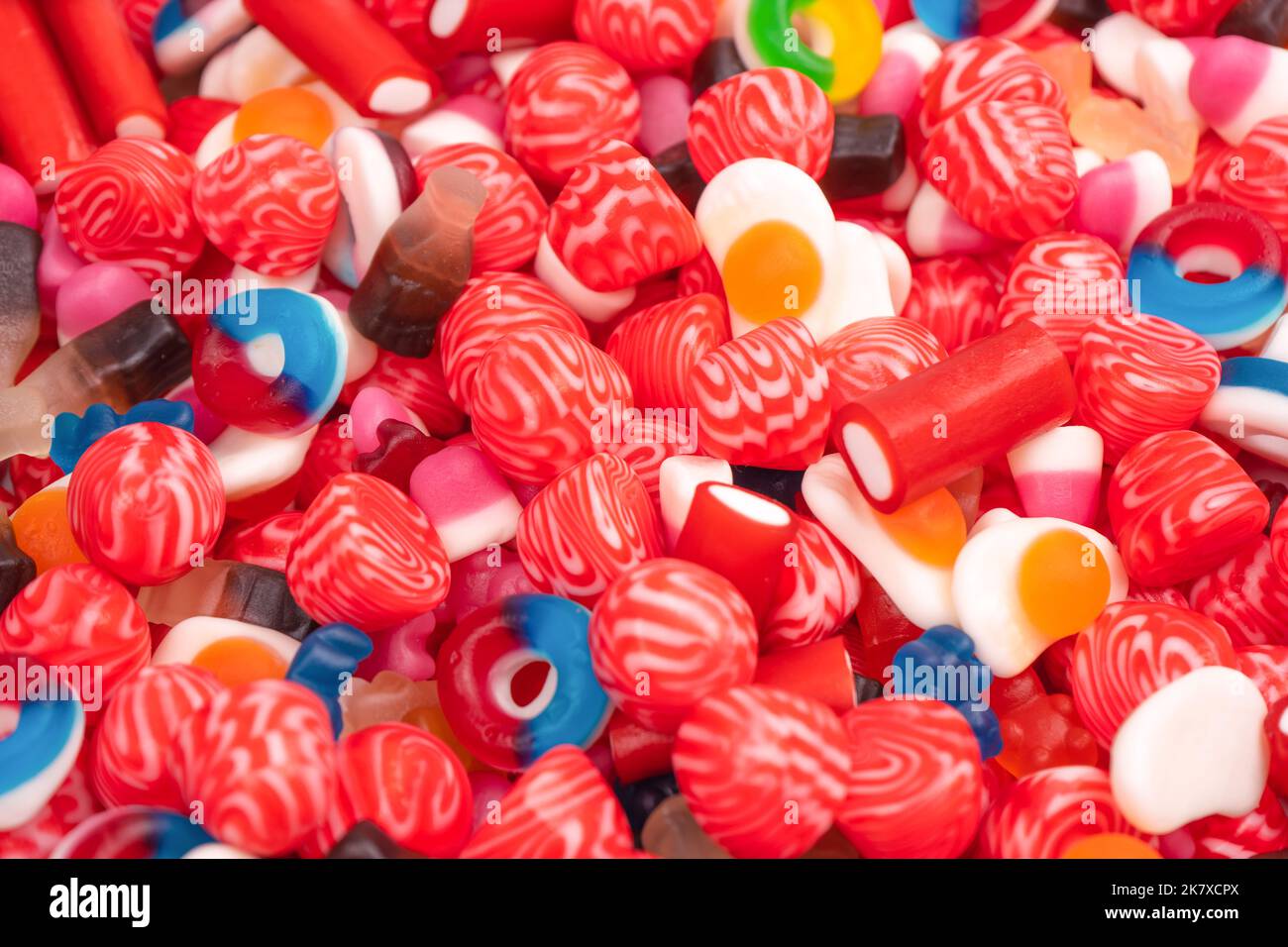 Closeup delicious gummy candies hi-res stock photography and images - Alamy