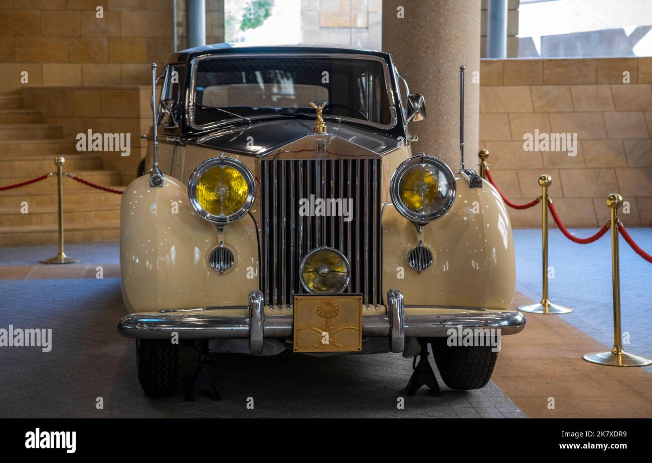 Vintage Rolls Royce Masmak Palace Museum Riyadh Saudi Arabia Stock