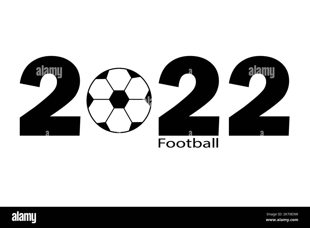 Football Championship 2020. Football game. Postcard, logo, congratulations, or design. Flat vector illustration. Text Stock Vector