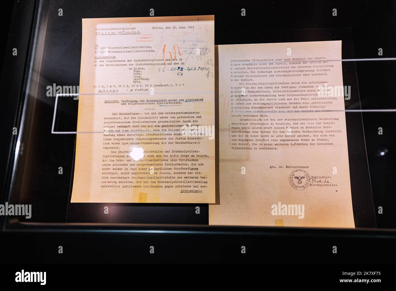 24 July 2022, Osnabruck, Germany: Documents from the archive of the ...