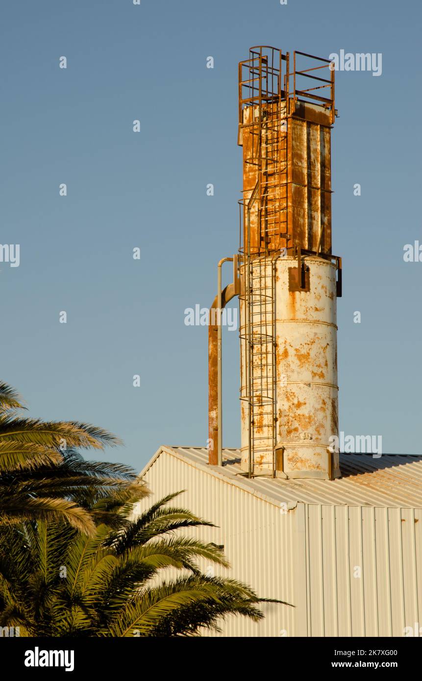 Gypsum, plaster and prefabricated plaster factory. Arinaga Industrial