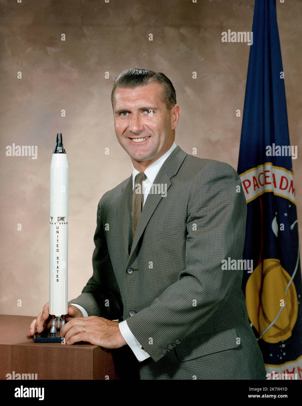 Portrait of Astronaut Dick Gordon. Astronaut Richard F. Gordon Jr. Stock Photo