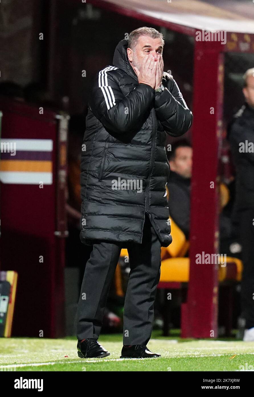 Celtic manager Ange Postecoglou on the touchline during the Premier Sports Cup quarter final at
