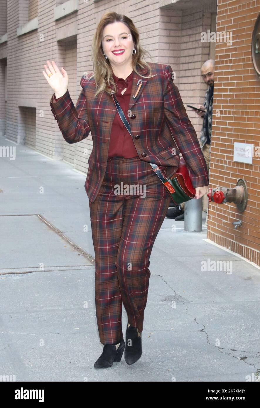 New York, NY, USA. 19th Oct, 2022. Amber Tamblyn seen at The View promoting  her new book, Listening In The Dark, on October 19, 2022 in New York City.  Credit: Rw/Media Punch/Alamy