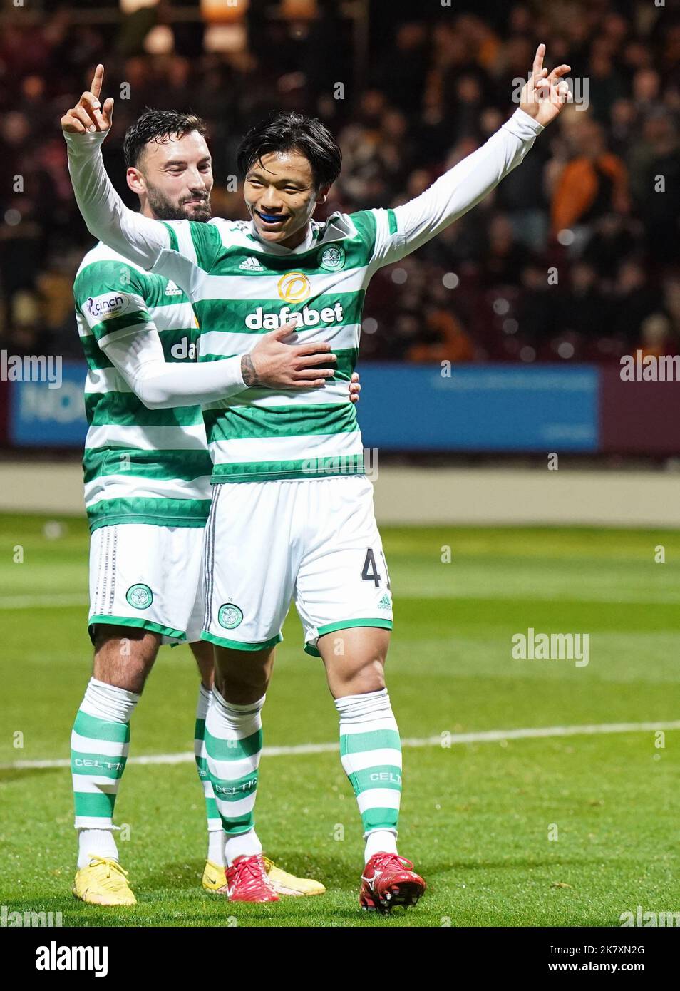 during the Premier Sports Cup quarter final at Fir Park, Motherwell