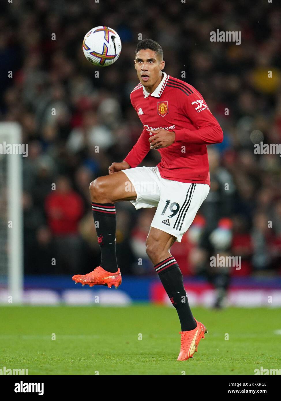 Manchester United's Raphael Varane during the Premier League match at ...