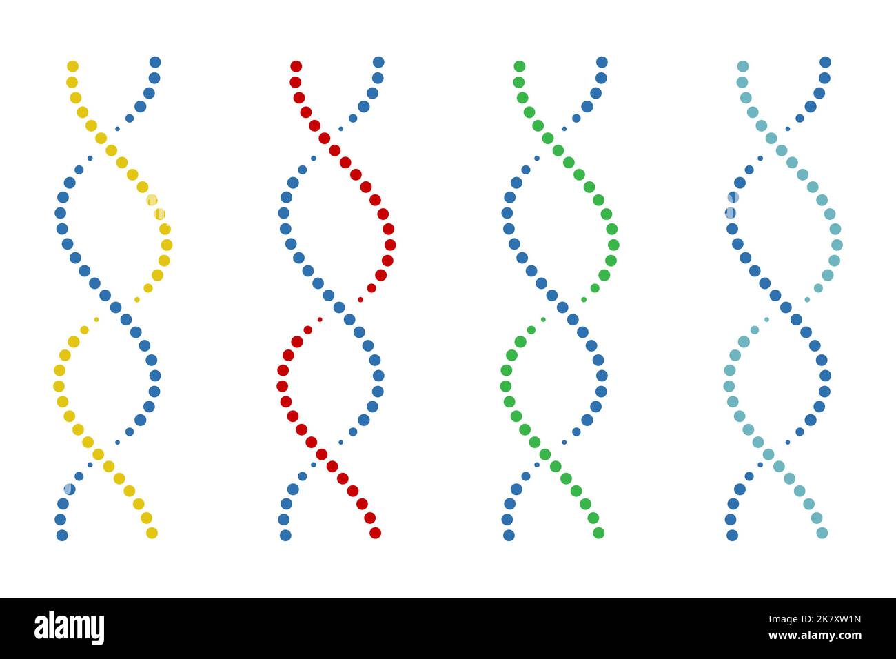 Dna icon isolated on white background, vector illustration Stock Vector ...