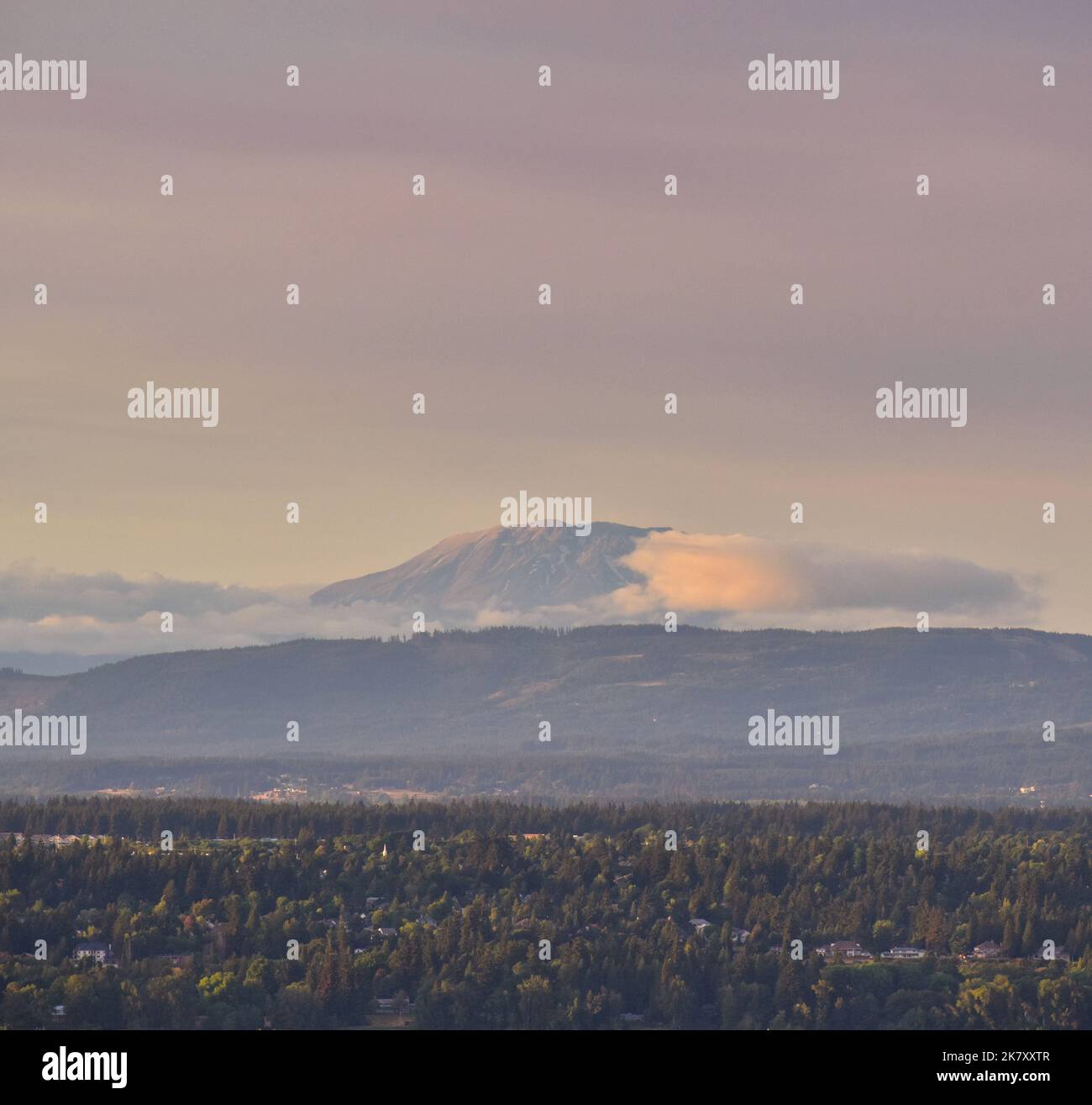Far Away Mount Hood Stock Photo Alamy