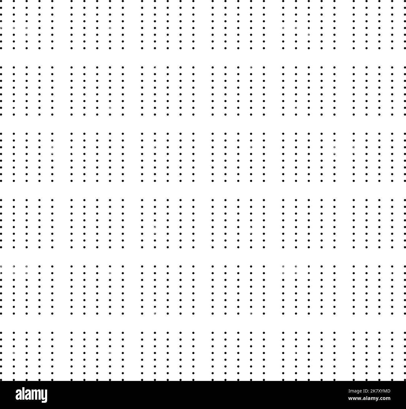Seamless pattern made of precisely aligned vector dots, ideal geometry, trendy texture Stock Vector