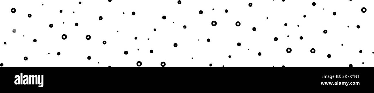 Seamless vector pattern made of funny black dots drawn by hand Stock ...