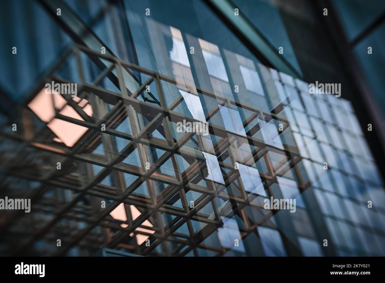 Closeup of Architectural element creating an abstract image that can be used as a background Stock Photo