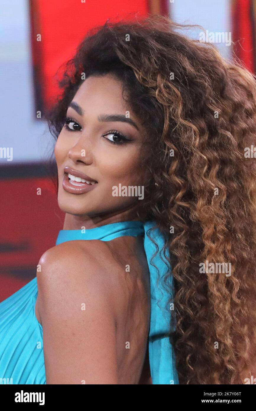 Rome, Italy. 18th Oct, 2022. Rome, Rai studios ex Dear, TV show 'L'Eredita ''. Pictured: Samira Lui Credit: Independent Photo Agency/Alamy Live News Stock Photo