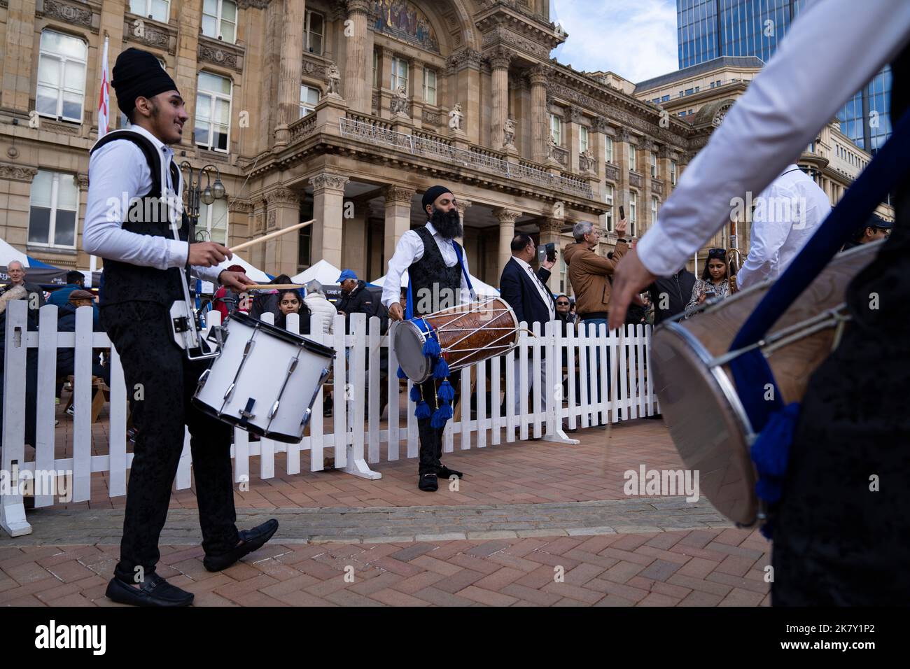 Birmingham, UK. 15th Oct, 2022. Revellers turn out to celebrate ‘Birmingham Diwali on the Square’ event held outside the Council House, Victoria Square. Credit: NexusPix/Alamy 15/10/2022 Stock Photo