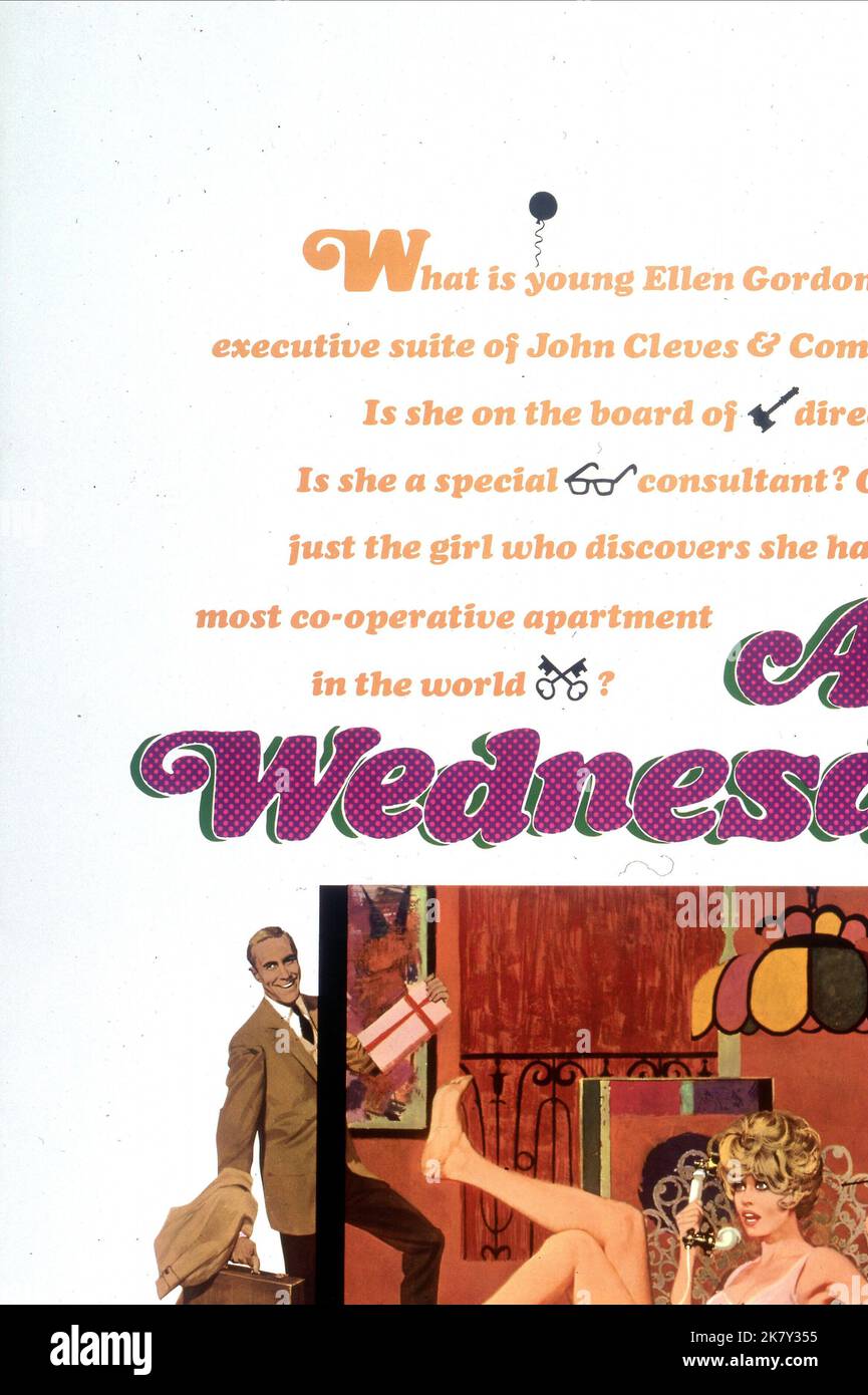Jason Robards, Jane Fonda & Dean Jones Movie Poster Film Any Wednesday ...