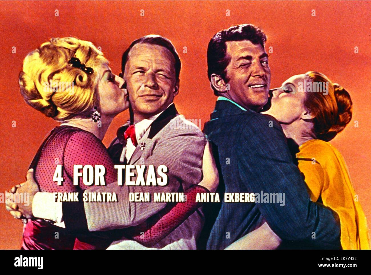 Anita Ekberg & Frank Sinatra Film: 4 For Texas; Four For Texas (1969)  Characters: Elya Carlson, Zack Thomas Director: Robert Aldrich 18 December  1963 **WARNING** This Photograph is for editorial use only
