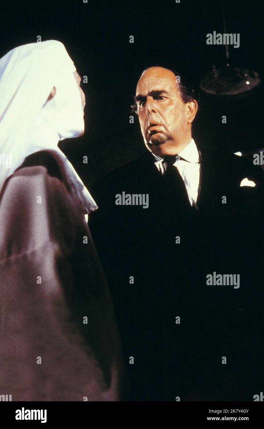 Bridgett Horney & Robert Morley Film: The Trygon Factor (1965) Characters: & Hubert Hamlyn  Director: Cyril Frankel 16 December 1966   **WARNING** This Photograph is for editorial use only and is the copyright of RIALTO and/or the Photographer assigned by the Film or Production Company and can only be reproduced by publications in conjunction with the promotion of the above Film. A Mandatory Credit To RIALTO is required. The Photographer should also be credited when known. No commercial use can be granted without written authority from the Film Company. Stock Photo