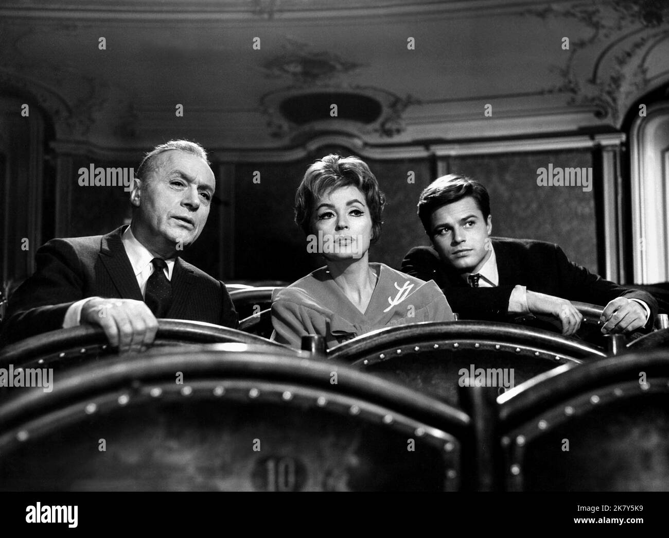 Charles Boyer, Lilli Palmer, Jean Sorel Film: The Seduction Of Julia (1962)   Director: Alfred Weidenmann 10 August 1962   **WARNING** This Photograph is for editorial use only and is the copyright of The Film Company and/or the Photographer assigned by the Film or Production Company and can only be reproduced by publications in conjunction with the promotion of the above Film. A Mandatory Credit To The Film Company is required. The Photographer should also be credited when known. No commercial use can be granted without written authority from the Film Company. Stock Photo