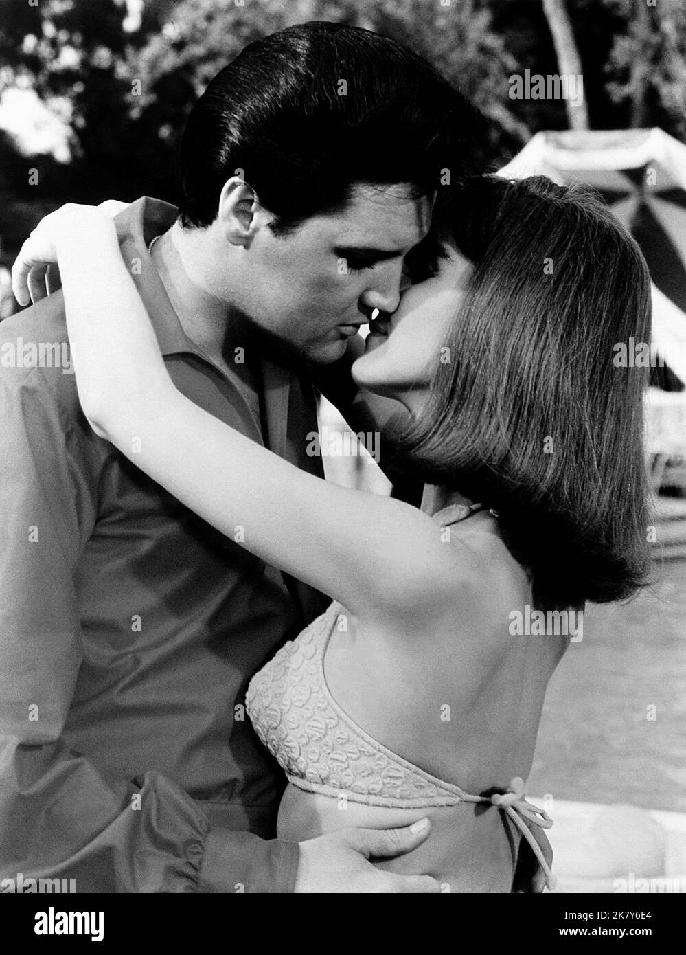 California holiday elvis presley 1966 Black and White Stock Photos